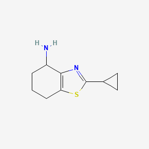 2-cyclopropyl-4,5,6,7-tetrahydro-1,3-benzothiazol-4-amine - 1485363-43-6