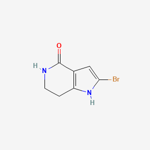 2-Bromo-1,5,6,7-tetrahydro-4H-pyrrolo[3,2-c]pyridin-4-one - 1453799-69-3