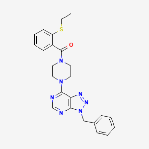 1-{3-benzyl-3H-[1,2,3]triazolo[4,5-d]pyrimidin-7-yl}-4-[2-(ethylsulfanyl)benzoyl]piperazine - 920230-95-1