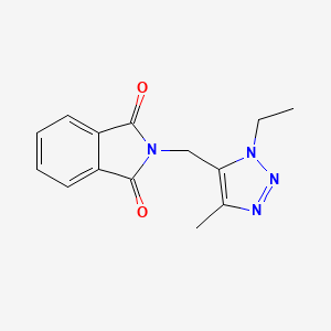 2-[(1-ethyl-4-methyl-1H-1,2,3-triazol-5-yl)methyl]-2,3-dihydro-1H-isoindole-1,3-dione - 1909305-25-4