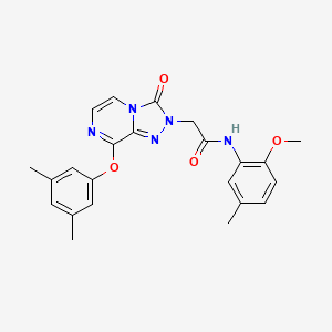 2-[8-(3,5-dimethylphenoxy)-3-oxo-2H,3H-[1,2,4]triazolo[4,3-a]pyrazin-2-yl]-N-(2-methoxy-5-methylphenyl)acetamide - 1251634-24-8