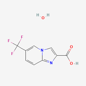 6-(Trifluoromethyl)imidazo[1,2-a]pyridine-2-carboxylic acid monohydrate - 1858251-06-5