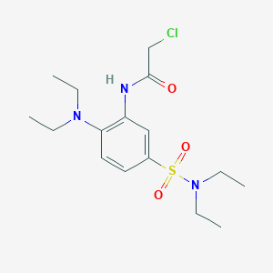 2-chloro-N-[2-(diethylamino)-5-(diethylsulfamoyl)phenyl]acetamide - 1049604-83-2