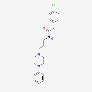 2-(4-chlorophenyl)-N-[3-(4-phenylpiperazin-1-yl)propyl]acetamide - 1049473-53-1