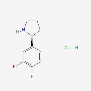 (S)-2-(3,4-Difluorophenyl)pyrrolidine hydrochloride - 2177258-16-9