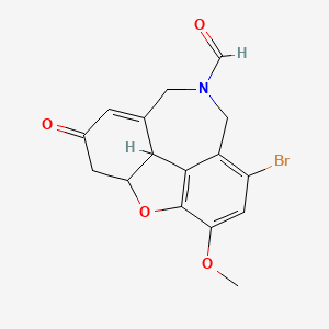 7-bromo-5-methoxy-2-oxo-3,3a,8,10-tetrahydro-2H-4-oxa-9-azacyclohepta[def]fluorene-9(3a1H)-carbaldehyde - 1415560-73-4