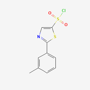 2-(3-methylphenyl)-1,3-thiazole-5-sulfonyl chloride - 2763749-70-6