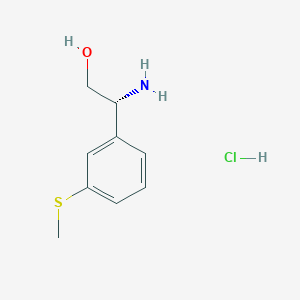 (R)-2-Amino-2-(3-(methylthio)phenyl)ethanol hydrochloride - 2442565-24-2
