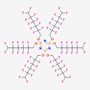 2,2,4,4,6,6-Hexakis((2,2,3,3,4,4,5,5,6,6-decafluorohexyl)oxy)-2,2,4,4,6,6-hexahydro-1,3,5,2,4,6-triazatriphosphorine - 186406-48-4