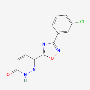 6-[3-(3-chlorophenyl)-1,2,4-oxadiazol-5-yl]-2,3-dihydropyridazin-3-one - 1370597-61-7