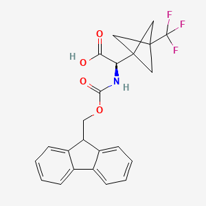 (2R)-2-({[(9H-fluoren-9-yl)methoxy]carbonyl}amino)-2-[3-(trifluoromethyl)bicyclo[1.1.1]pentan-1-yl]acetic acid - 1992961-04-2