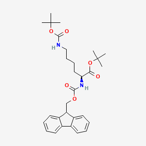 (S)-tert-Butyl 2-((((9H-fluoren-9-yl)methoxy)carbonyl)amino)-6-((tert-butoxycarbonyl)amino)hexanoate - 129460-15-7