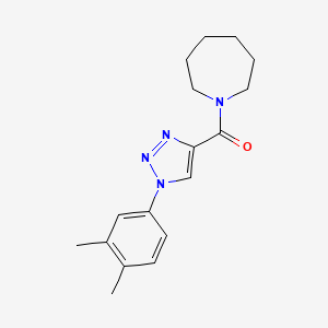 1-[1-(3,4-dimethylphenyl)-1H-1,2,3-triazole-4-carbonyl]azepane - 1105215-41-5