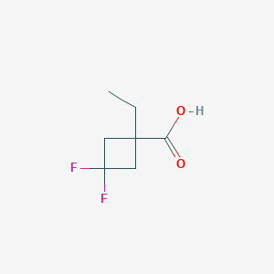 1-ethyl-3,3-difluorocyclobutane-1-carboxylic acid - 1773508-40-9