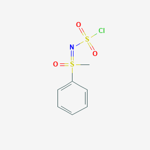 [(chlorosulfonyl)imino](methyl)phenyl-lambda6-sulfanone - 2649076-88-8