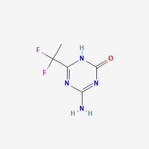 4-amino-6-(1,1-difluoroethyl)-2,5-dihydro-1,3,5-triazin-2-one - 1882531-25-0