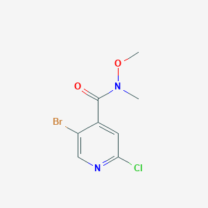 5-Bromo-2-chloro-N-methoxy-N-methylisonicotinamide - 1256790-08-5