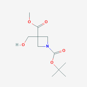 1-tert-butyl 3-methyl 3-(hydroxymethyl)azetidine-1,3-dicarboxylate - 2173991-68-7