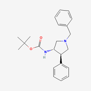 rac-tert-butyl N-[(3R,4S)-1-benzyl-4-phenylpyrrolidin-3-yl]carbamate, trans - 2059910-21-1