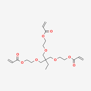 (2-Ethyl-2-((2-((1-oxoallyl)oxy)ethoxy)methyl)-1,3-propanediyl)bis(oxy-2,1-ethanediyl) diacrylate - 28961-43-5