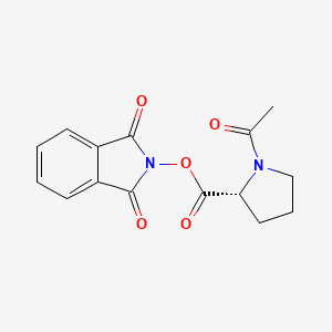 1,3-dioxo-2,3-dihydro-1H-isoindol-2-yl (2R)-1-acetylpyrrolidine-2-carboxylate - 2248187-14-4