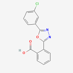 2-(5-(3-Chlorophenyl)-1,3,4-oxadiazol-2-yl)benzoic acid - 56894-52-1