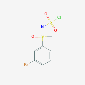 (3-bromophenyl)[(chlorosulfonyl)imino]methyl-lambda6-sulfanone - 2648972-72-7