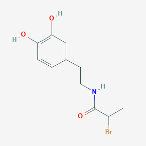 2-Bromo-N-[2-(3,4-dihydroxyphenyl)ethyl]-propanamide - 862673-06-1