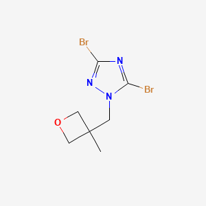 3,5-dibromo-1-[(3-methyloxetan-3-yl)methyl]-1H-1,2,4-triazole - 1863328-84-0