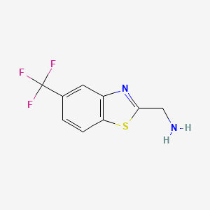 [5-(trifluoromethyl)-1,3-benzothiazol-2-yl]methanamine - 224957-21-5