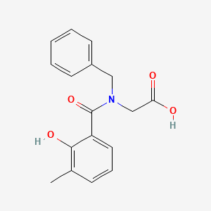 2-[N-benzyl-1-(2-hydroxy-3-methylphenyl)formamido]acetic acid - 2274754-19-5