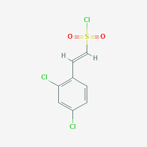 (E)-2-(2,4-dichlorophenyl)ethene-1-sulfonyl chloride - 62755-57-1