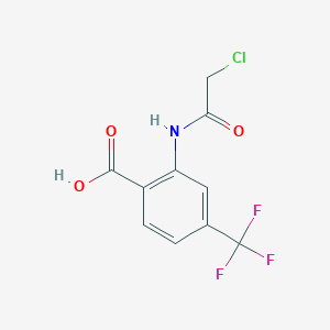 2-(2-chloroacetamido)-4-(trifluoromethyl)benzoic acid - 2825006-57-1