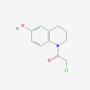 2-Chloro-1-(6-hydroxy-3,4-dihydroquinolin-1(2H)-yl)ethan-1-one - 62265-73-0