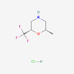 (2S,6S)-2-methyl-6-(trifluoromethyl)morpholine hydrochloride - 2866253-58-7