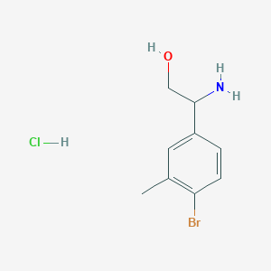 2-amino-2-(4-bromo-3-methylphenyl)ethan-1-ol hydrochloride - 2250243-35-5