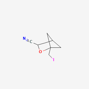 1-(iodomethyl)-2-oxabicyclo[2.1.1]hexane-3-carbonitrile - 2866322-47-4