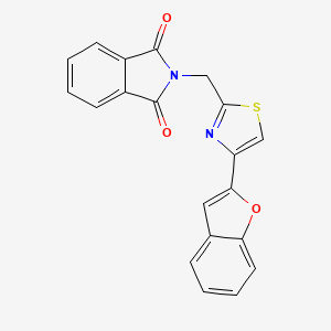 2-{[4-(1-benzofuran-2-yl)-1,3-thiazol-2-yl]methyl}-2,3-dihydro-1H-isoindole-1,3-dione - 1803571-75-6