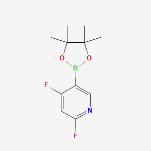 2,4-difluoro-5-(tetramethyl-1,3,2-dioxaborolan-2-yl)pyridine - 1969279-41-1