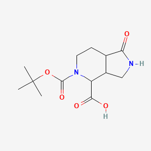 5-[(tert-butoxy)carbonyl]-1-oxo-octahydro-1H-pyrrolo[3,4-c]pyridine-4-carboxylic acid - 2866306-97-8