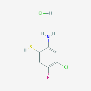 2-amino-4-chloro-5-fluorobenzene-1-thiol hydrochloride - 2095410-18-5