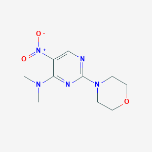 N,N-dimethyl-2-(morpholin-4-yl)-5-nitropyrimidin-4-amine - 2247103-58-6