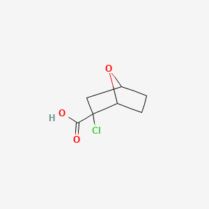 2-chloro-7-oxabicyclo[2.2.1]heptane-2-carboxylic acid - 98922-76-0