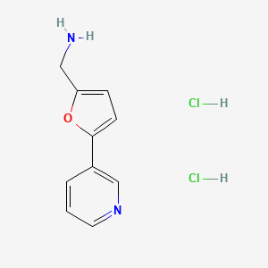 1-[5-(pyridin-3-yl)furan-2-yl]methanamine dihydrochloride - 859239-17-1