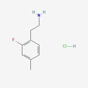 2-(2-fluoro-4-methylphenyl)ethan-1-amine hydrochloride - 2680615-76-1
