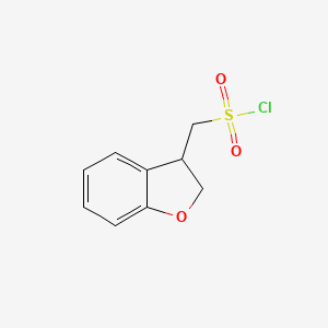 (2,3-dihydro-1-benzofuran-3-yl)methanesulfonyl chloride - 1529247-11-7