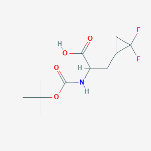 2-{[(tert-butoxy)carbonyl]amino}-3-(2,2-difluorocyclopropyl)propanoicacid - 1393529-98-0