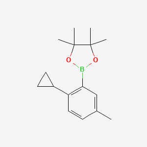 2-(2-cyclopropyl-5-methylphenyl)-4,4,5,5-tetramethyl-1,3,2-dioxaborolane - 2223053-11-8