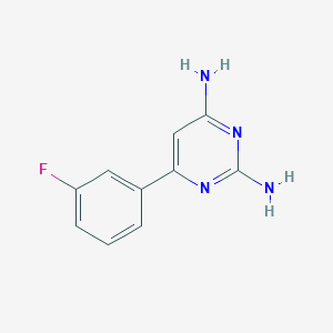 6-(3-fluorophenyl)pyrimidine-2,4-diamine - 1247114-85-7