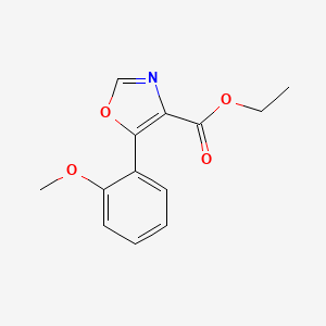 ethyl 5-(2-methoxyphenyl)-1,3-oxazole-4-carboxylate - 1284867-39-5